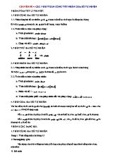 Chuyên đề Toán Lớp 6 - Chuyên đề 4 Các phép toán cộng trừ nhân chia số tự nhiên (Có lời giải chi tiết)
